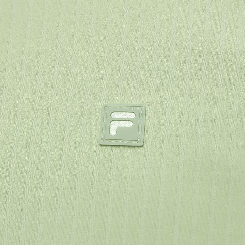 FILA Golf Series Casual Business Elegant Forest Style Non-Deformable Inner Layer With Scarf Knitted Long Sleeve Polo Shirt A11W545201F-LG