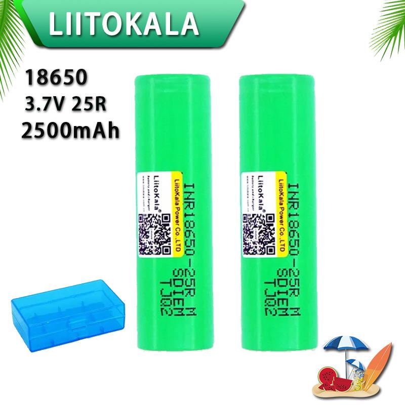 Литий-ионный аккумулятор LiitoKala 25R 18650 2500 мАч INR18650-25R