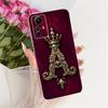 Чехол-бампер для Redmi Note 12S Прозрачный Роскошная Корона Буквы от A до Z 2D Плоский Рисунок Мягкий Корпус 2303CRA44A 23030RAC7Y 2303ERA42L