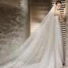 Bridal Veil Mesh Single-Layer Extra Long Wedding Banquet Beautiful Bride Veil Party Veil with Comb Garment Accessories