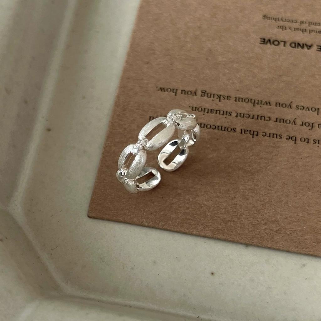 VENTFILLE 925 Sterling Silver Retro Ring Combination For Women Korean Sweet Simple Temperament Party Gift Jewelry Dropshipping