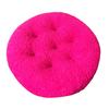 Seat Cushion Round Futon Design Furry Short Plush Surface Extra Thick Chair Floor Cushion Anti-Slip Design Solid Color Chair Cushion