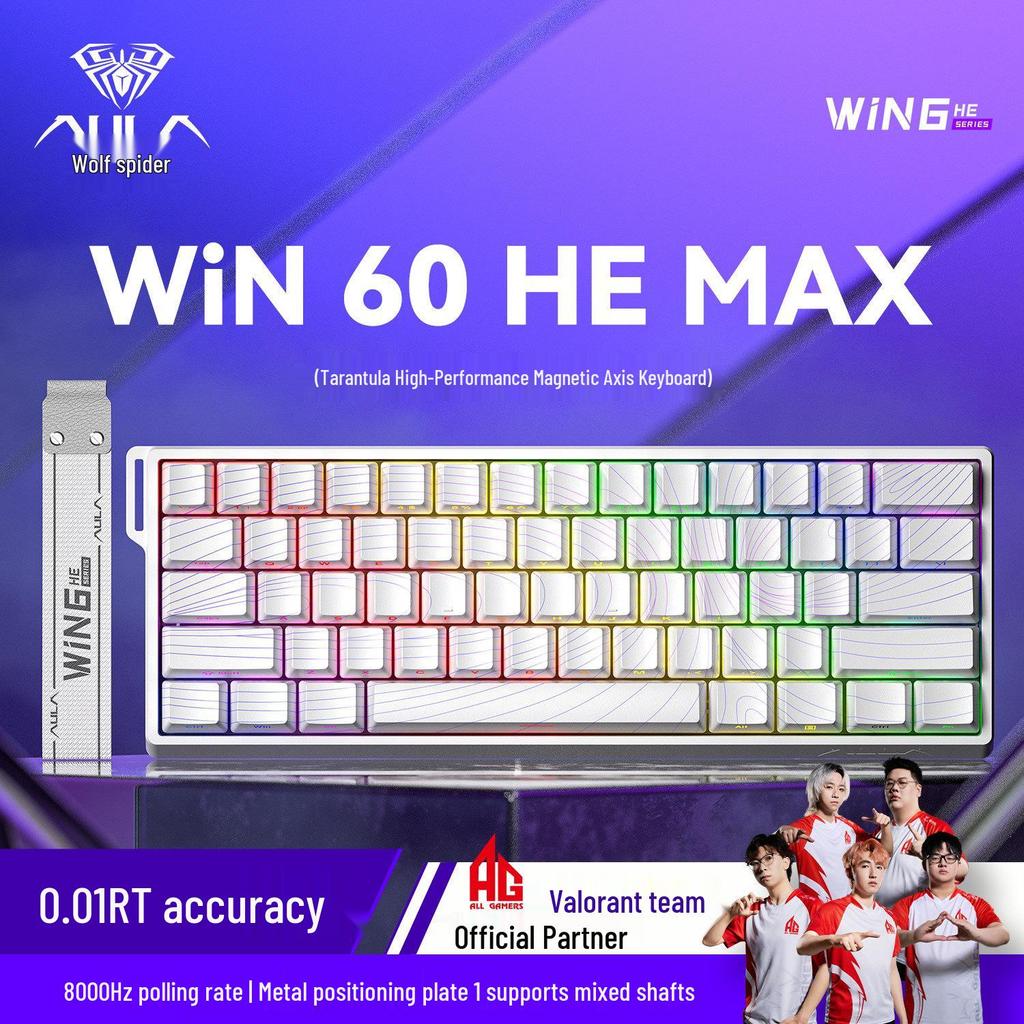 Магнитная ось RGB Механическая игровая клавиатура Wolfspider WiN60/68HE
