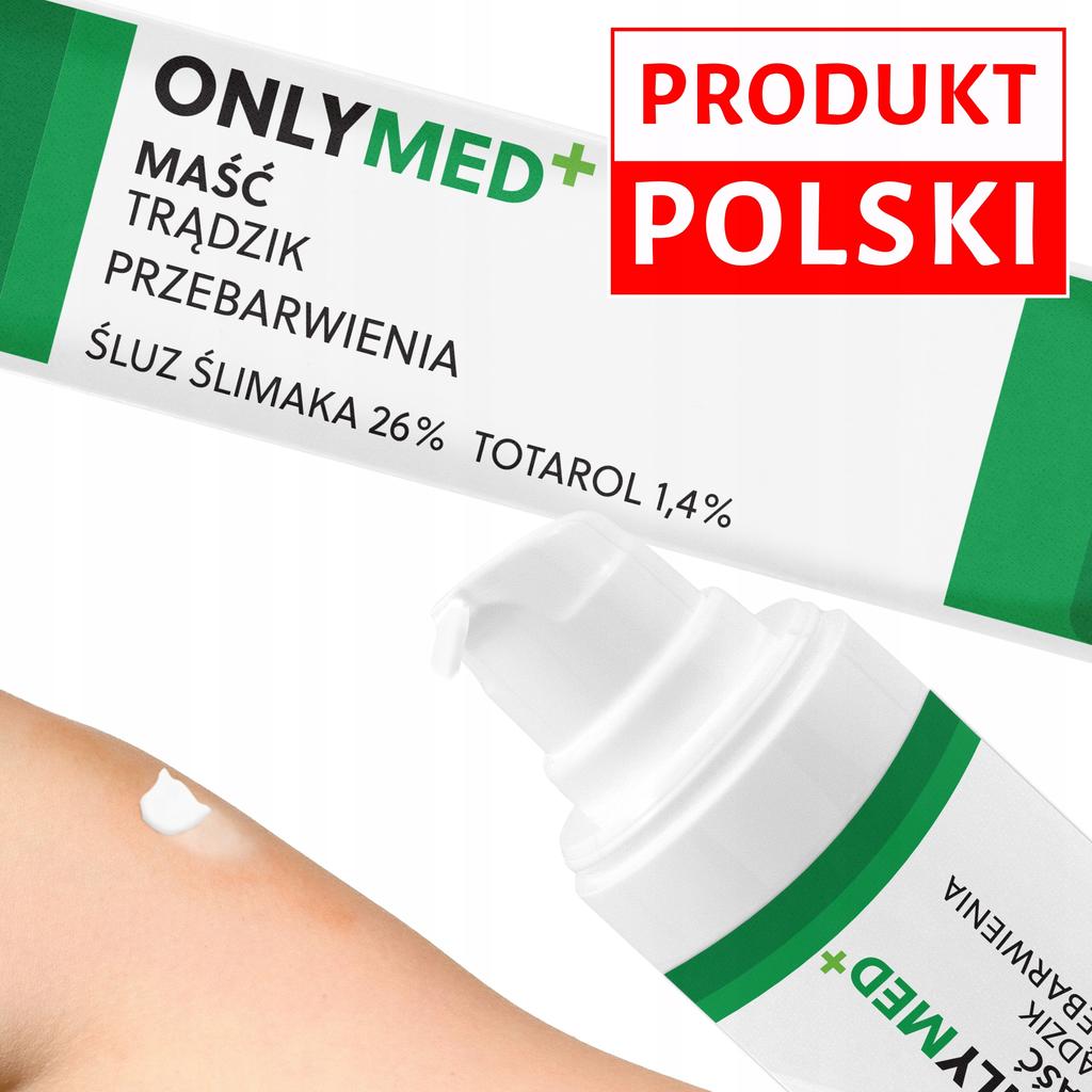 Maść na trądzik, przebarwienia trądzikowe 30ml czysty śluz ślimaka onlymed