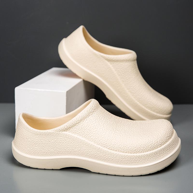 Мужская рабочая обувь для повара, водонепроницаемые маслостойкие кухонные рабочие ботинки для повара, нескользящие непромокаемые ботильоны, мужская защитная обувь для отеля, ресторана