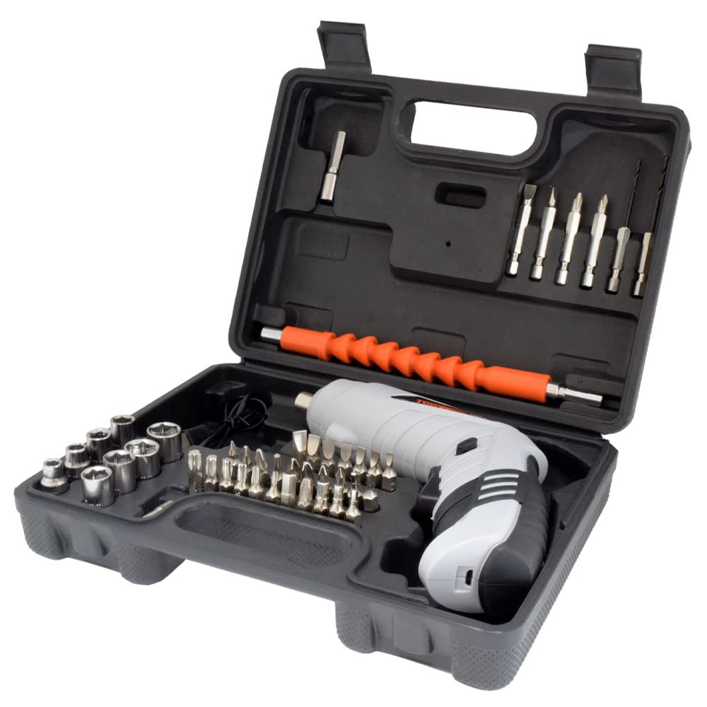 household should have Iris Plaza Electric Screwdriver Set DIY Electric Drill Rechargeable Electric Screwdriver Lightweight Cordless Compact Drill