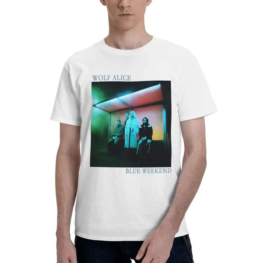 Wolf Alice Blue Weekend Band 100 Cotton Casual Breathable Confortable Unisex Top New In Tops And Tshirts Funny Gifts