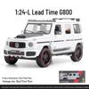 1:Литой металлический модель автомобиля Brabus G800 в масштабе 1:24 со звуком, светом и механизмом оттяжки