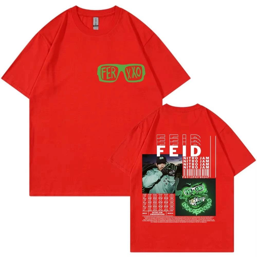 Rapper Feid Ferxxo Music Album TShirt Unisex Hip Hop Fashion Retro Harajuku Gothic Oversized Women And Unisex TShirt