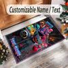 Personalized Crystal Velvet Carpet Custom Name Text,Poppy Playtime Anti Slip Area Rug For Home Decoration