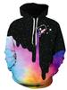 Men's Printed Hooded Fleece Couples Baseball Hoodie Autumn And Winter New