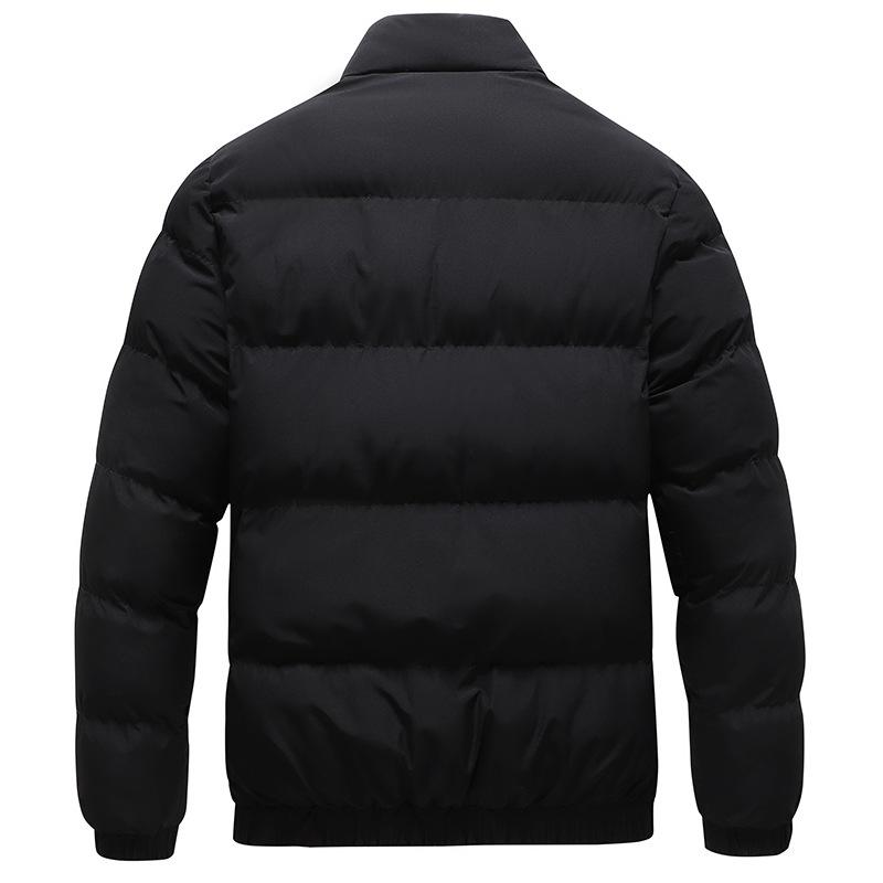 Мужское пальто, Новые стили осень-зима, Хлопковая куртка с воротником, Короткая хлопковая куртка, Толстая хлопковая куртка, Мужское, Простой дизайн, Зимняя теплая куртка