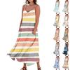 Женское летнее платье, повседневные свободные длинные пляжные платья для отдыха
