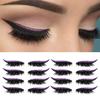 8 Pairs Lazy Eye Shadow Eyelash Patch Waterproof Glitter Eyeshadow Eyelashes Makeup Stickers Eye Makeup Stickers with False Lashes Shadow