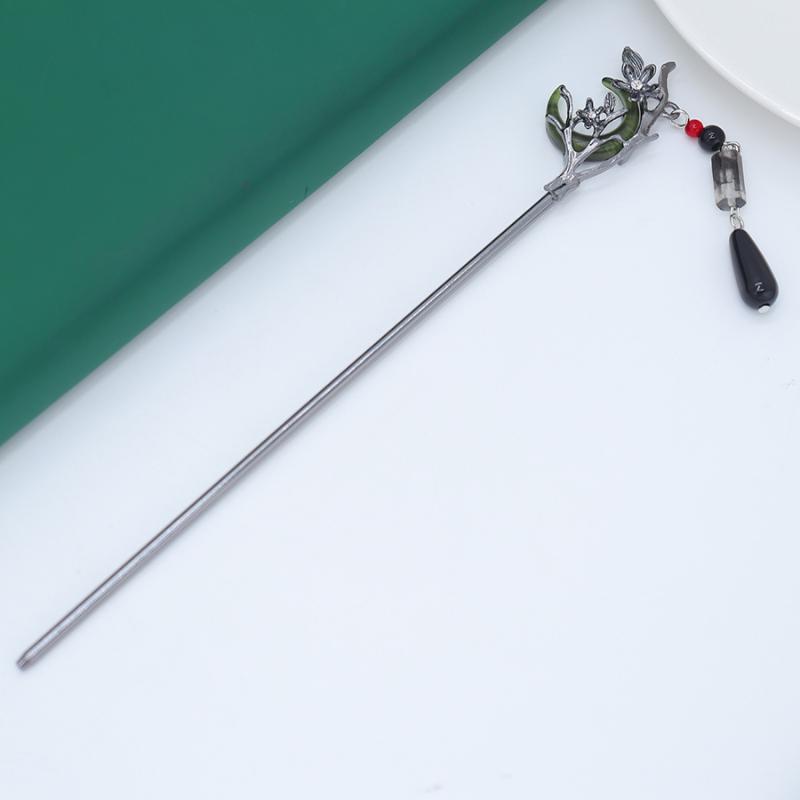 Hanfu Crescent Step Shake Hairpin Hair Accessories Hair Sticks For Buns Chinese Headwear Headdress Gift Alloy