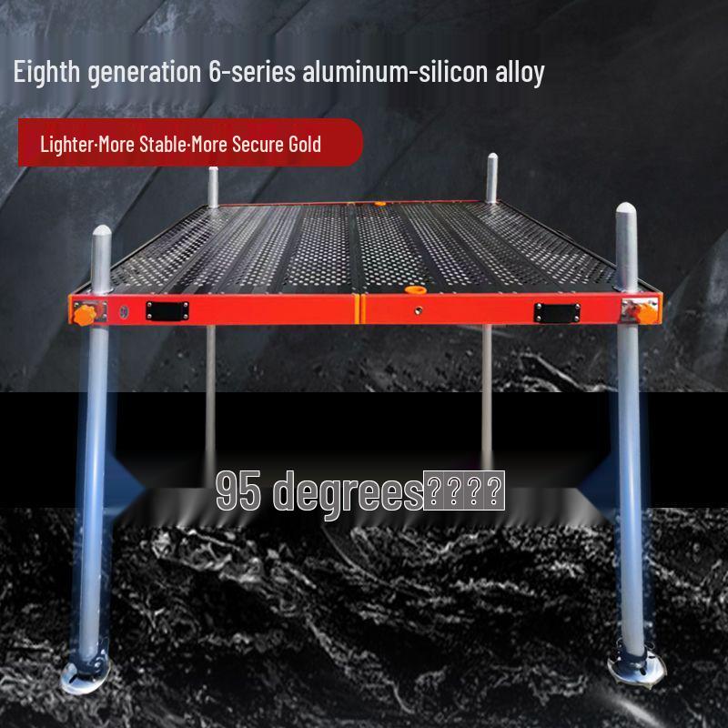 Ultra-Light Folding Aluminum Alloy Fishing Platform 2023: Multi-Functional, Deep Water, Portable, for Large and Small Reservoirs