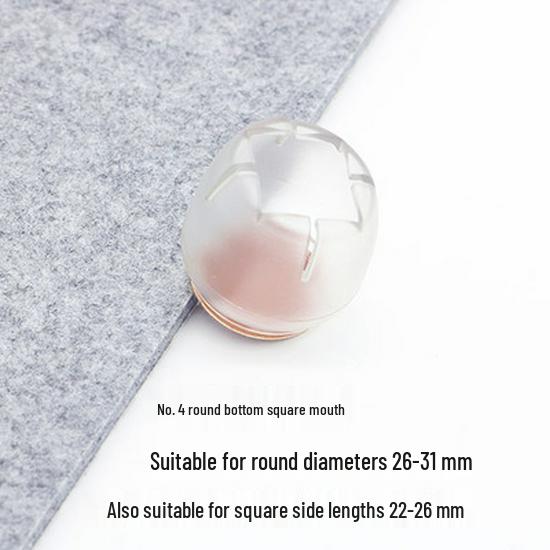 Прозрачные противоскользящие защитные чехлы для ножек стульев и столов