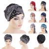 New Muslim Turban Hat Wrapped Turban Knotted Cotton and Linen Scarf Hat