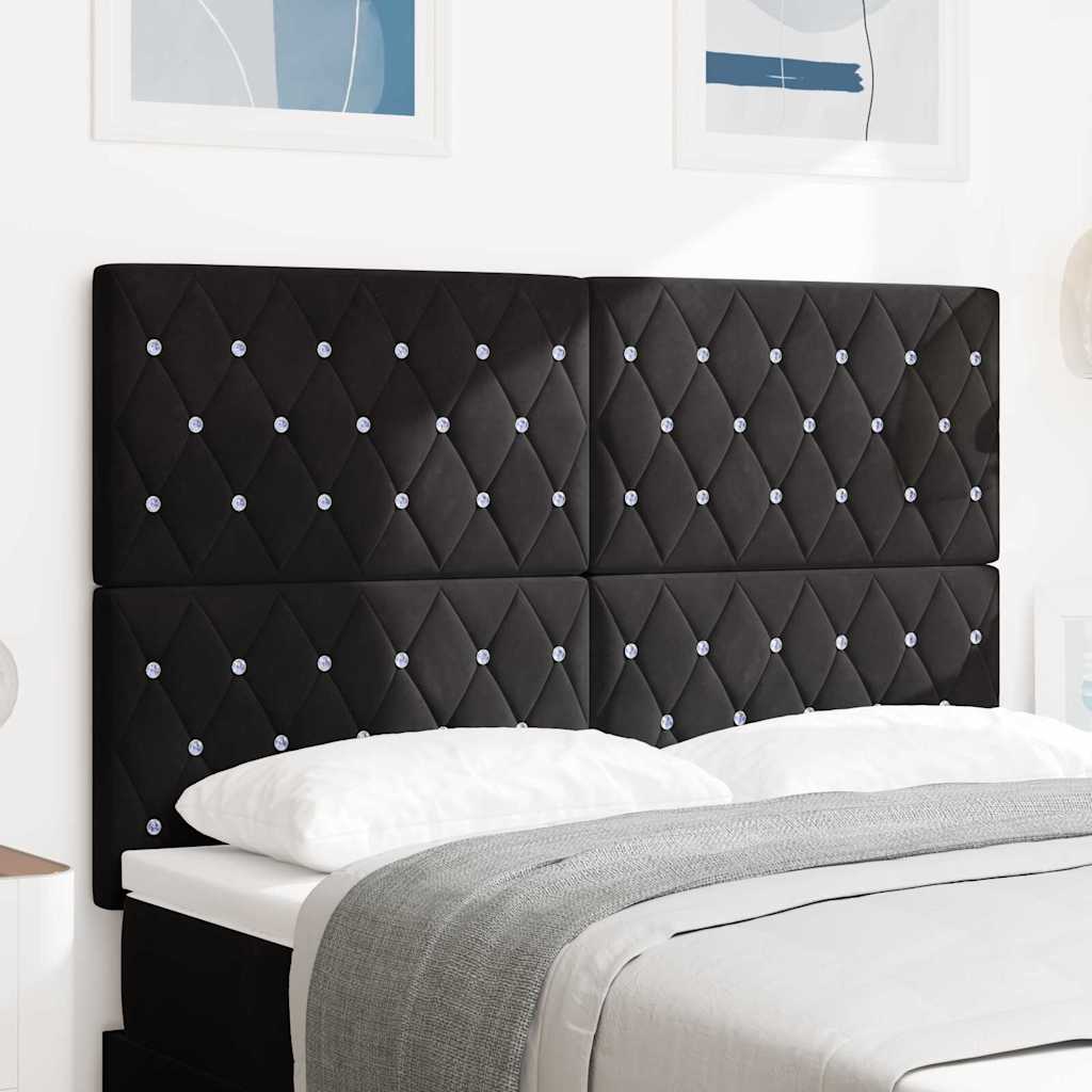 Headboard in Black 160 cm Velvet
