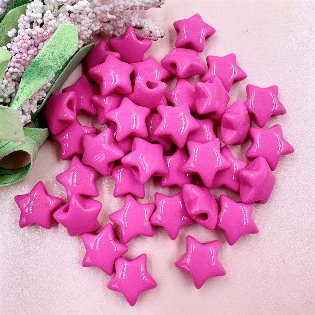 Home Party Supplies Acrylic Jewelry Accessories Advanced 40PCS For Jewelry Making Bracelets DIY Star Fashion 14.9mm Necklace Loose Beads