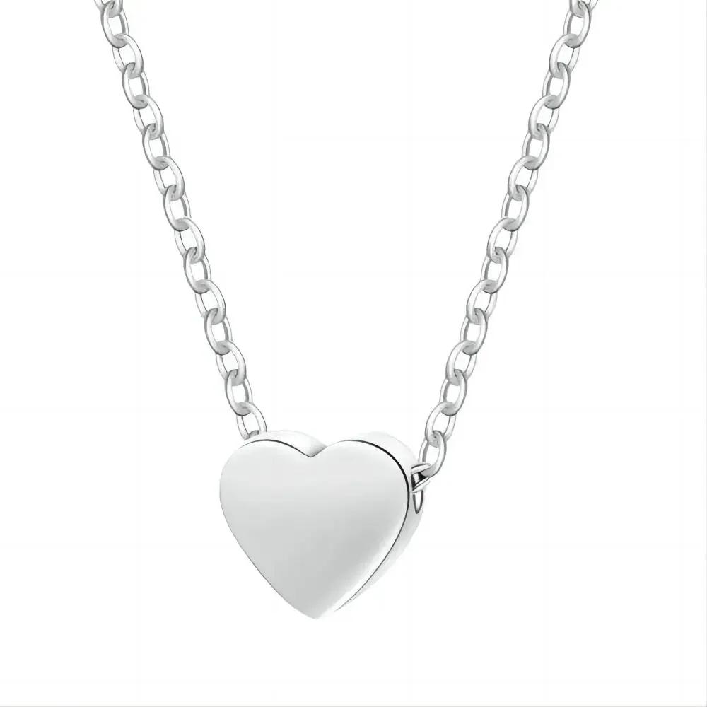 Мариэш Минималистичный Золотой Цвет Нержавеющая Сталь Сердце Изящный Классический Циркон Шарм Цепочка с Защитой от Потускнения Ожерелье для Женщин Украшения