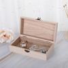 Travel Sundries Organizer Space Saving Lock Lid Carrying Wooden Storage Box Rectangle Dustproof Jewelry Case Makeup Crafts
