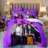 B-bts Мужская группа Музыкальный комплект пододеяльника Удобный и теплый комплект постельного белья для украшения вашей спальни и улучшения домашней жизни