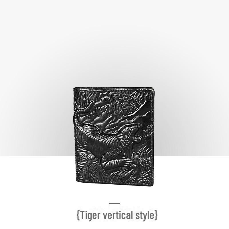 Мужской ретро-кошелек из натуральной кожи с тисненым вручную узором под крокодила, длинный, большой вместимости, с отделениями для нескольких карт.