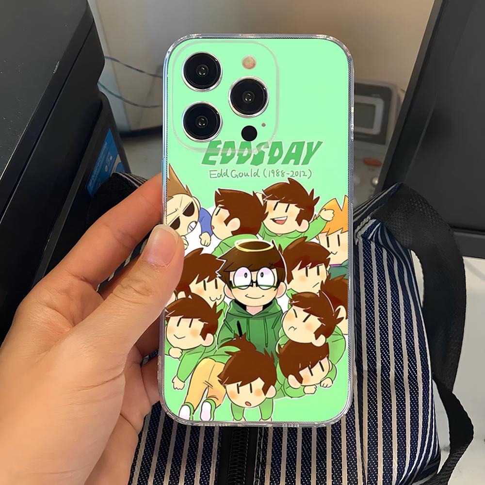 Игровой чехол Eddsworld Прозрачный Для iPhone 15 17 Pro Max 16 14 Pro 11 12 Pro 13 X XR XS SE Задняя крышка