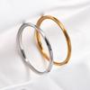 Basic Stainless Steel Plain Bangle for Women Openable Smooth Cuff Bracelet Wristband Polished Metal Jewelry Accessories Gift
