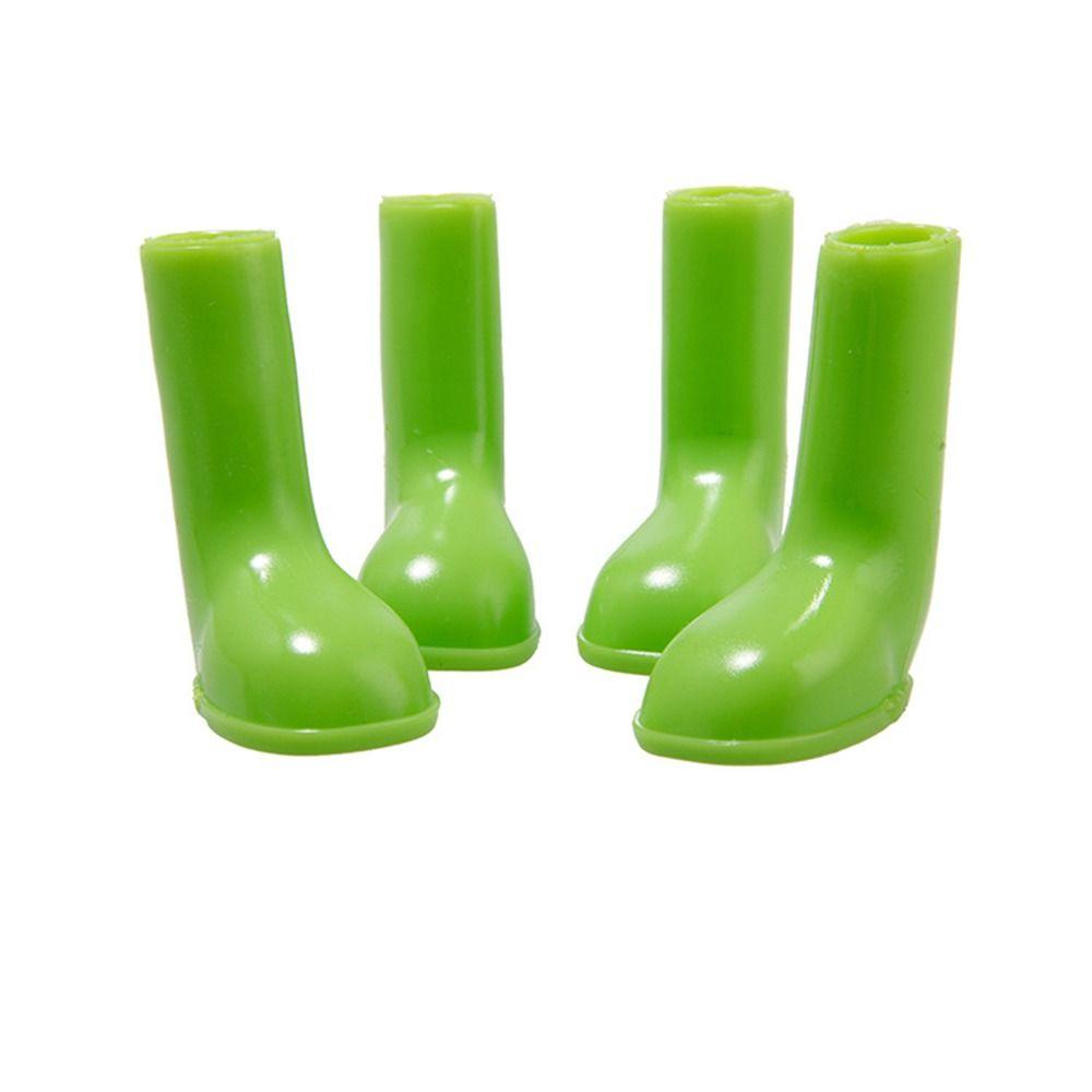 4Pcs Waterproof Dog Rain Boots Non Slip Pet Paws Protective Wear Resistant Foot Cover Outdoor