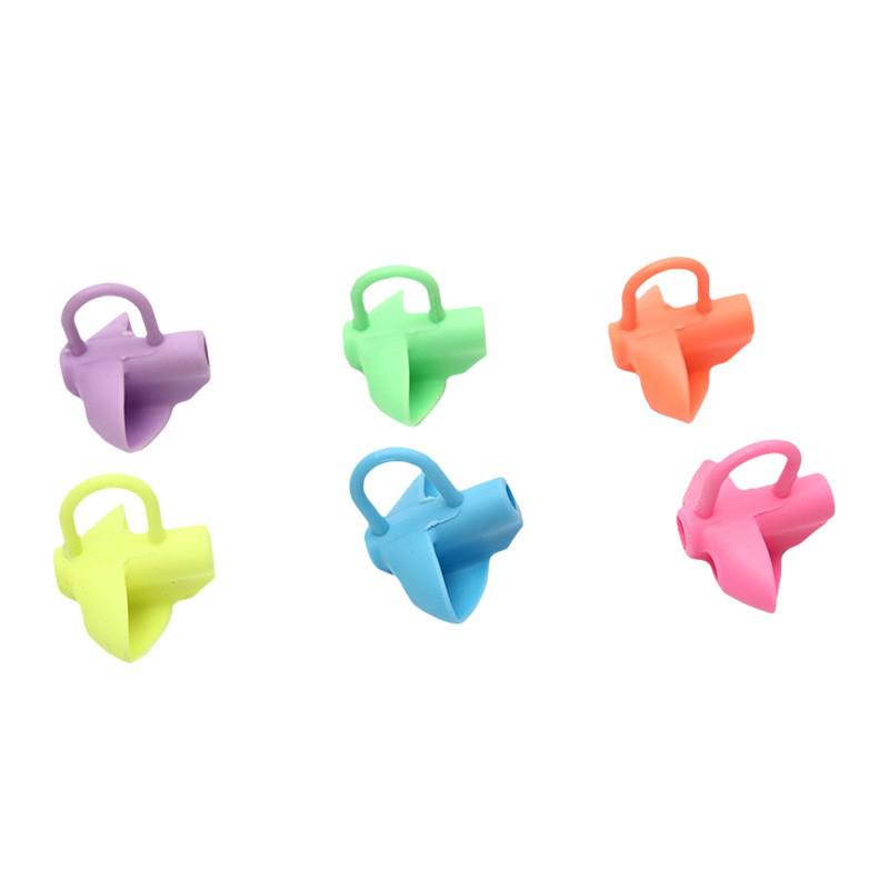 Детская силиконовая подставка для ручек: Корректор осанки при письме пятью пальцами для начинающих в детском саду, портативный пенал