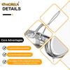 304 Stainless Steel Frying Pan Tri-Ply Skillet Induction Cooking Pan Kitchen Cookware NonStick Pan Fried Steak Pot Multiple Size