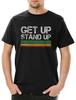 Get Up Stand Up Мужская футболка Раста Растафари Джа Ири Сион Регги Вавилон