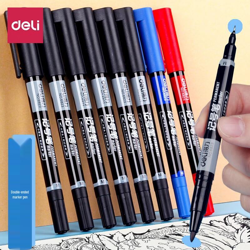 Deli Dual-Tip Multi-purpose Marker Pen