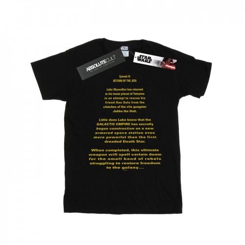 Star Wars Mens Return Of The Jedi Opening Crawl T-Shirt