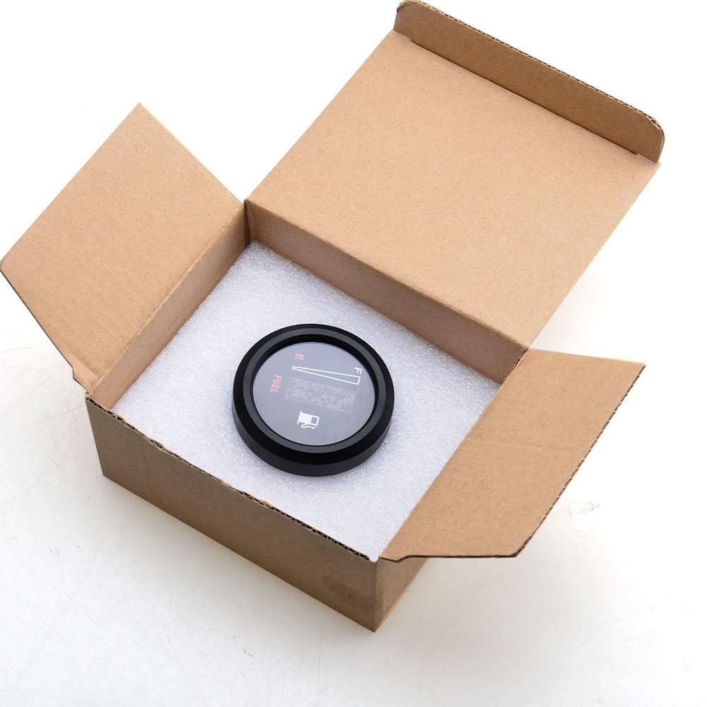 Car Motorcycle Fuel Level Meter Gauge LED Display Digital 10 Grid 12/24V 2" 52mm