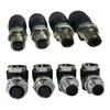 Промышленный 12-мм 8-контактный к RJ45 Ethernet-разъемы Адаптер IP68 Водонепроницаемость Cat6 Ethernet 10 Гбит/с Передача данных