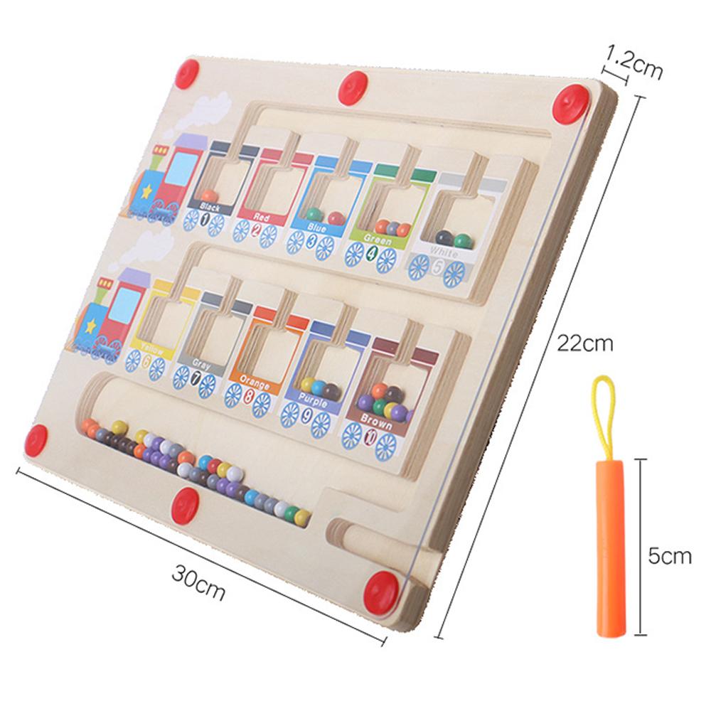 Set Montessori Toys Magnetic Maze Wooden Educational Toys For Kids Ages 3-7 Gift