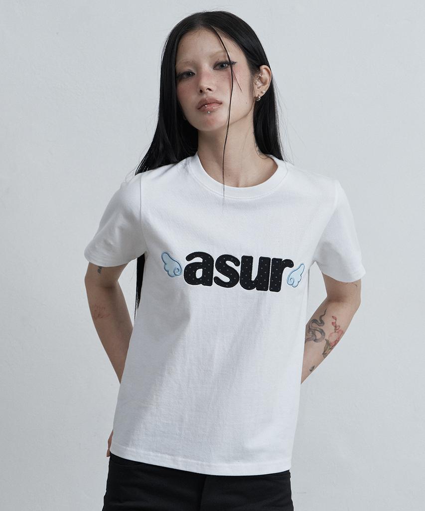 Белая футболка Aejeuyua Signature Angel Fit