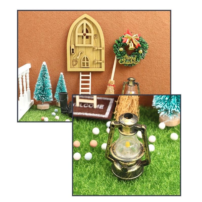 1:12 мини-мебели для кукольного домика, рождественская имитация дерева, модель мебели в рождественском стиле, рождественская игрушка для девочек