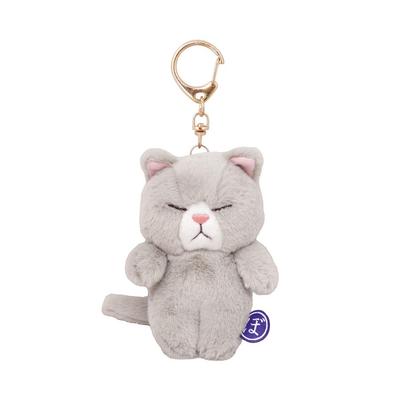 Институт дизайна Найто, талисман-кошка Бу, мягкая игрушка Незубу, общая длина ок.. 13.5cm