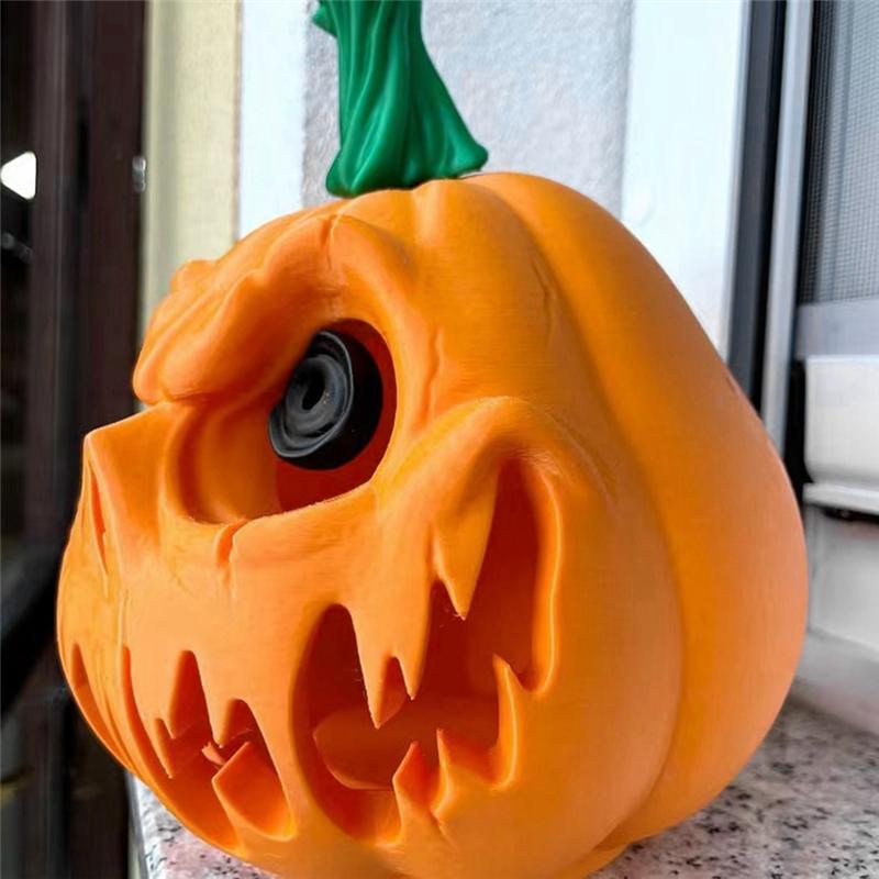 M-Modern-Halloween Pumpkin Resin Desktop Skull Ghost Festival Decoration Scene Decoration Hollow Big Pumpkin
