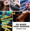 12-Color Waterproof Paint Touch-Up Pen - Durable, Easy Application, Fade-Resistant, and Industrial-Grade Oily Marker