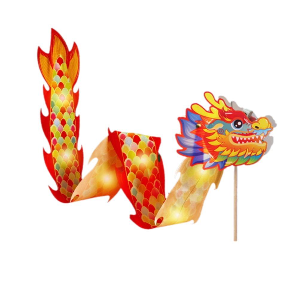 Трепещущий китайский традиционный дракон лампа бумажные светящиеся фонарики поделка для детского сада