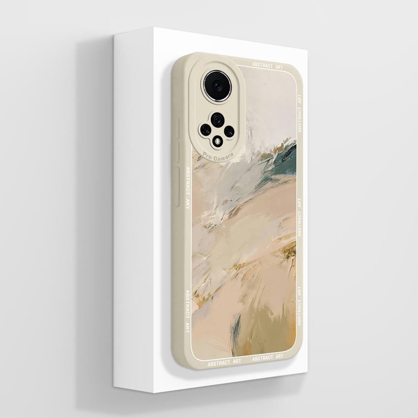 Для Huawei Nova 9 10 11 Pro Y60 Y72 Чехол для телефона Красивые акварельные цветочные узоры Жидкий силикон Защита от падений Премиальная защитная крышка Для Huawei Case