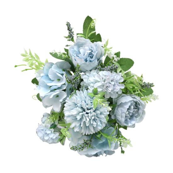 Искусственный пион, неувядающий, винтажный, на длинном стебле, реквизит для фото, гортензия, искусственное растение