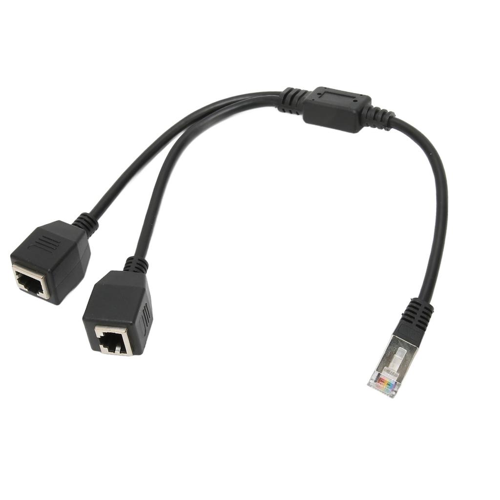 RJ45 Ethernet Splitter Cable 1 Male To 2 Female Port Stable Fast Transmission Cat5 RJ45 Splitter Cable for Router Modem