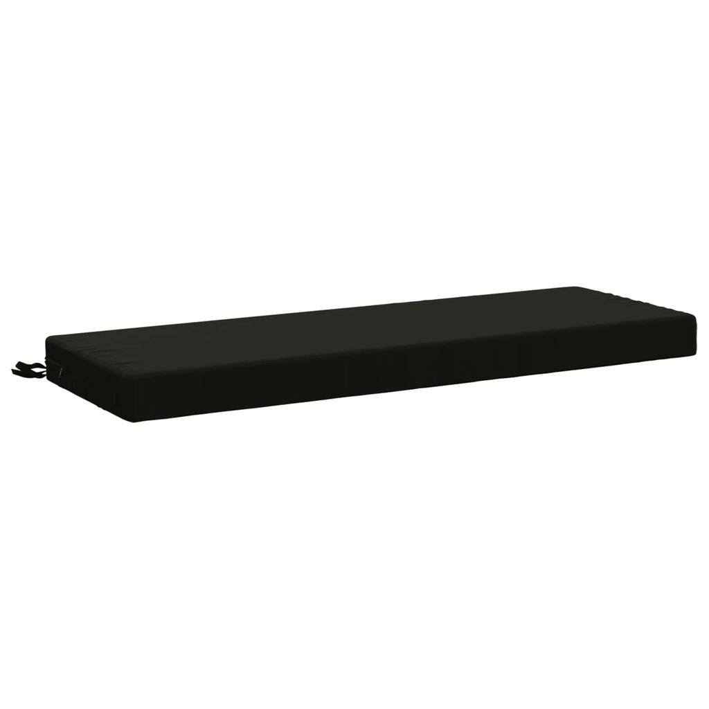 2 piece bench cushion SOEST 100percent polyester black