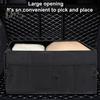 Oxford Cloth Car Backup Organizer Widened Handle Durable Multi Grid Home Organizer Backup Storage Box